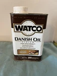 Watco Danish Oil Finish Natural Pint Stains Seals Protects Used. Price: $16.00.