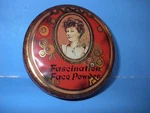 Vintage Fascination Face Powder Tin England 2" X 5" Old Maine Barn Find Used. Price: $10.88.