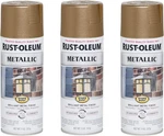 7274830-3PK Stops Rust Metallic Spray Paint, 11 Oz, Antique Brass, Pack New. Price: $49.34.
