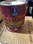 Sherwin Williams Superdeck Exterior Stain 6508-82135 Tint Base, 124 Fl Oz New. Price: $49.99.