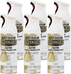 All Surface 12 Oz Satin White Spray Paint 6 Pack For Interior Exterior Projects New. Price: $60.06.
