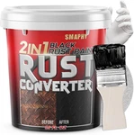 2 1 Rust Converter & Primer, 35 Oz Black Reformer Paint Metal, New. Price: $29.43.