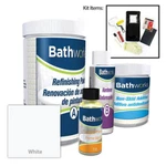 Bathtub Refinish Complete Kit White Slip Guard Glossy Durable Resin Bathworks New. Price: $119.03.