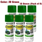 Rust-oleum Farm Implement Spray Paint Jd Green 12OZ 6 Pack Tractor Enamel Co New. Price: $42.55.