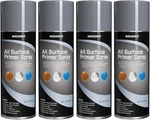 Nadamoo All Surface Primer Spray, One-part Epoxy Matte Gray, 4 Cans New. Price: $61.53.