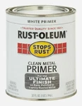 Rust-oleum White Primer 1 Qt Stops Clean Metal Alkyd Oil-based 7780-502 New. Price: $28.99.