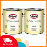 Glidden Fundamentals Interior Paint, White, Flat, 1 Gallon (2-PACK, Total) New. Price: $38.99.