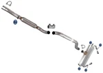 Weld Resonator Pipe Muffler Exhaust Fits Dodge Avenger 2011 2013 2014 3.6L New. Price: $597.00.