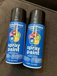 Colorplace Fast Dry Spray Paint Gloss Black Interior /exterior Aerosol Qty 2 New. Price: $19.99.