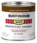Rust Oleum Stops Protective Enamel Paint 8 Oz Gloss Leather Brown New. Price: $16.50.