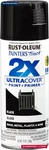 Rust-oleum 249122 Painter's Touch 2X Ultra Cover Spray Paint, Oz, Gloss Black New. Price: $11.54.