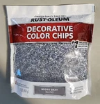 Rust-oleum 1 Lb. Micro Blue/gray Decorative Color Chips For Paint New. Price: $21.75.