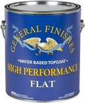 General Finishes High Performance Water Based Topcoat, 1 Gallon, Flat New. Price: $108.00.
