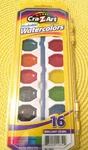 Cra Z Art Washable Watercolors Includes Brush Tray 16 Count New. Price: $8.85.
