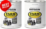 280105-2PK Farm & Implement Enamel Paint, Quart, Gloss White, (pack Of 2) New. Price: $54.99.