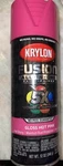 Gloss Hot Pink Spray Paint Krylon Fusion All-in-one & Primer In/outdoor New. Price: $7.99.