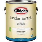 Glidden Fundamentals Interior Paint Semi-gloss White Pastel Base Gallon New. Price: $28.76.
