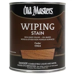 Old Masters 11904 Wiping Stain, Cedar, Liquid, Qt, Can New. Price: $35.69.