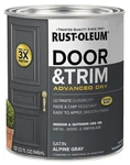 Rust Oleum Satin Alpine Gray Door And Trim Paint 32 Fl Oz Water Based Fast Dr... New. Price: $25.29.
