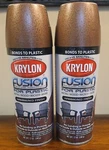 (2) Krylon Fusion For Plastic Aerosol Spray Paint Hammered Finish Copper New. Price: $48.99.