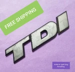 Vw Tdi Emblem Plastic Vintage 1HM853675AK Asap Used. Price: $24.99.