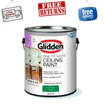 Glidden Grab Go Interior Ceiling Paint, Flat Pink To White, 1 Gallon, New Can. Price: $36.59.