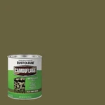 (4)-RUST-OLEUM Qt. Camouflage Brush Paint, Army Green 379561 New. Price: $108.89.