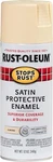 Rust-oleum 7758830 Stops Spray Paint, 12 Oz, Satin Almond New. Price: $9.99.