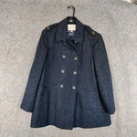 House Of Bruar Size Uk 18 Navy Blue Harris Tweed Double Breasted Overcoat Pre-owned. Price: $121.00.