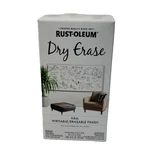 Rust-oleum Dry Erase Kit Writeable Erasable Finish! Walls- Doors-more 16 Fl Oz New. Price: $29.99.
