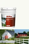 New Behr Pro White Exterior Barn And Fence Paint Oil-latex 5 Gal Livestock-safe. Price: $119.97.
