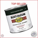 Rust-oleum 7738730 Stops Brush On Paint, Half Pint, Gloss Hunter Green, (pa New. Price: $13.54.