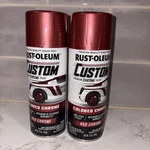 Rust-oleum Automotive Custom Red Chrome Spray Pack Of 2 340561 New. Price: $15.99.