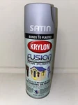 Krylon Fusion Spray Paint For Plastic 2440 Satin Twilight 12 Oz Gray Grey Open. Price: $34.99.