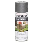 Rust-oleum 7214830 Spray Paint, Gray, Hammered, Solvent, 12 Oz. New. Price: $11.15.