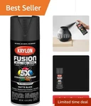 Versatile 12 Oz Black Spray Paint For Indoor/outdoor Projects - Rust Resistant New. Price: $13.27.