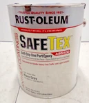 Rust-oleum Safe Tex 4S5400 Gal. Can Flat Navy Gray Anti-slip Epoxy Floor Paint Open. Price: $49.99.