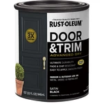 Rust-oleum Black Satin Door And Trim PAINT-369383, Quart Easy To Apply Durable New. Price: $43.13.