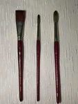 Princeton & Co. Stroke Round Artists' Brushes Set 3/4 8 12 Used. Price: $24.00.