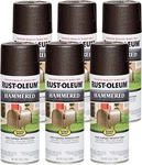 Rust-oleum 7218830 Stops Hammered Spray Paint, 12 Oz, Dark Bronze, 6 Pack New. Price: $69.99.