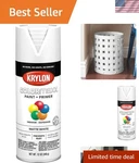 Krylon Colormaxx 12OZ Matte White Spray Paint Rust-proof Finish For Diy Lovers New. Price: $16.99.
