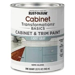 Rust-oleum 372009 Cabinet & Trim Paint Semi- Gloss Cadet Gray Quart New. Price: $30.29.