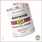 Rust-oleum 7797502 Stops Brush On Paint, Quart, Semi-gloss White (pack Of 1 New. Price: $26.39.