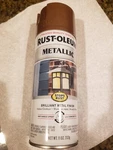 Rust-oleum 286564 Stops Metallic Spray Paint, 11 Oz, Rose Gold Each New. Price: $14.95.