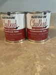 2X Rust-oleum Chalked Matte Farmhouse Red Water-based Acrylic Paint New. Price: $48.00.