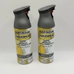 2X Rust-oleum Universal All Surface Paint Gunmetal Gray 11 Ounce Fast Drying New. Price: $30.00.
