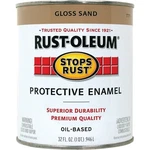 Rust-oleum Stops 7771502 Protective Enamel, Gloss, Sand, Qt Can New. Price: $33.88.
