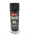 Krylon 2754 Matte Black All-in-one Fusion Paint & Primer No-peel 12 Oz New. Price: $17.99.