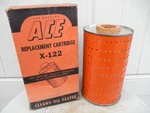Vintage "ace" Brand Metal Oil Filter Cannister Box New. Price: $9.95.