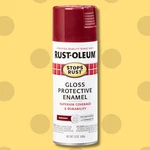 Rust-oleum 7768830 Spray Paint, Burgundy, Gloss, Solvent, 12 Oz New. Price: $19.99.